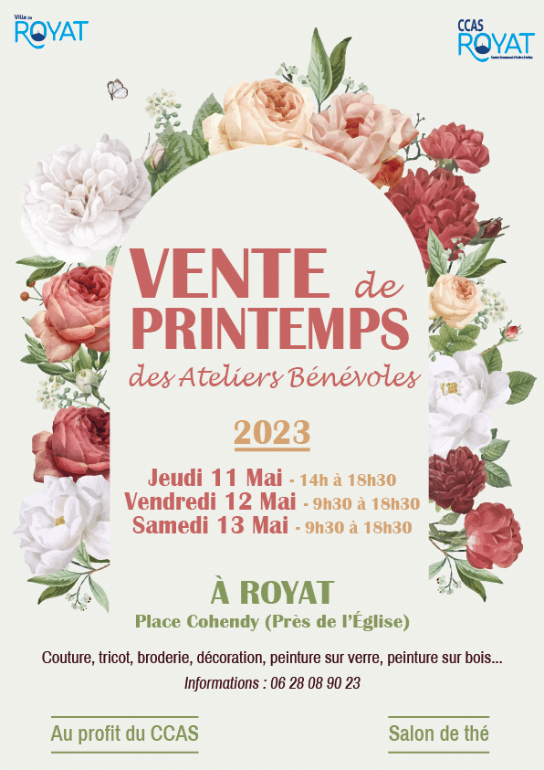 Vente de Printemps des Ateliers bénévoles