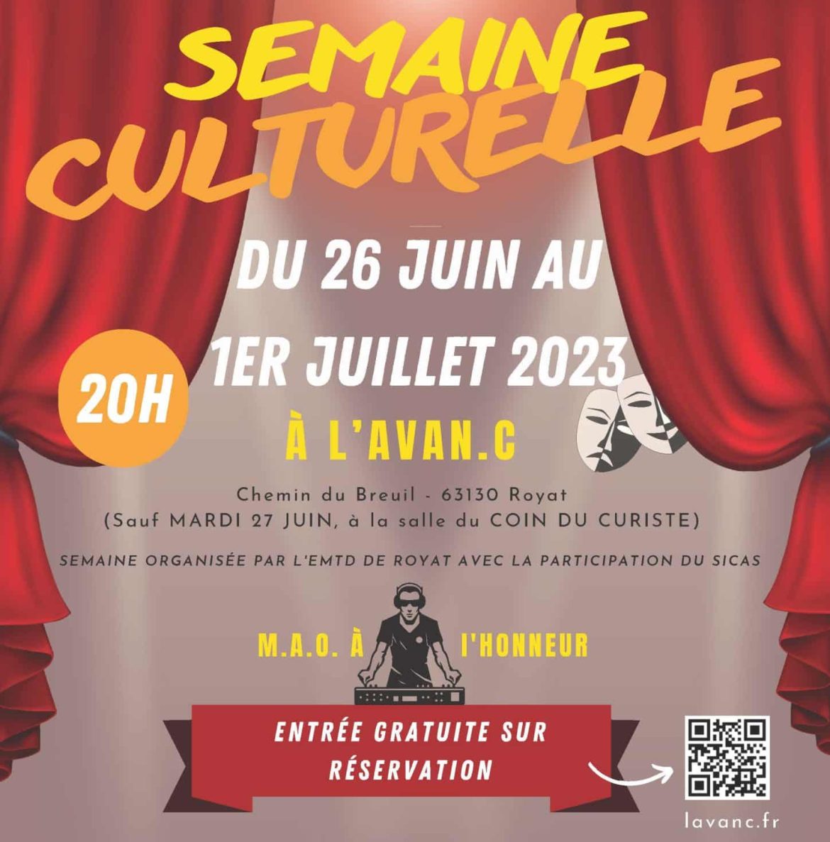 Semaine culturelle de l'Ecole de Musique, Théâtre et Danse