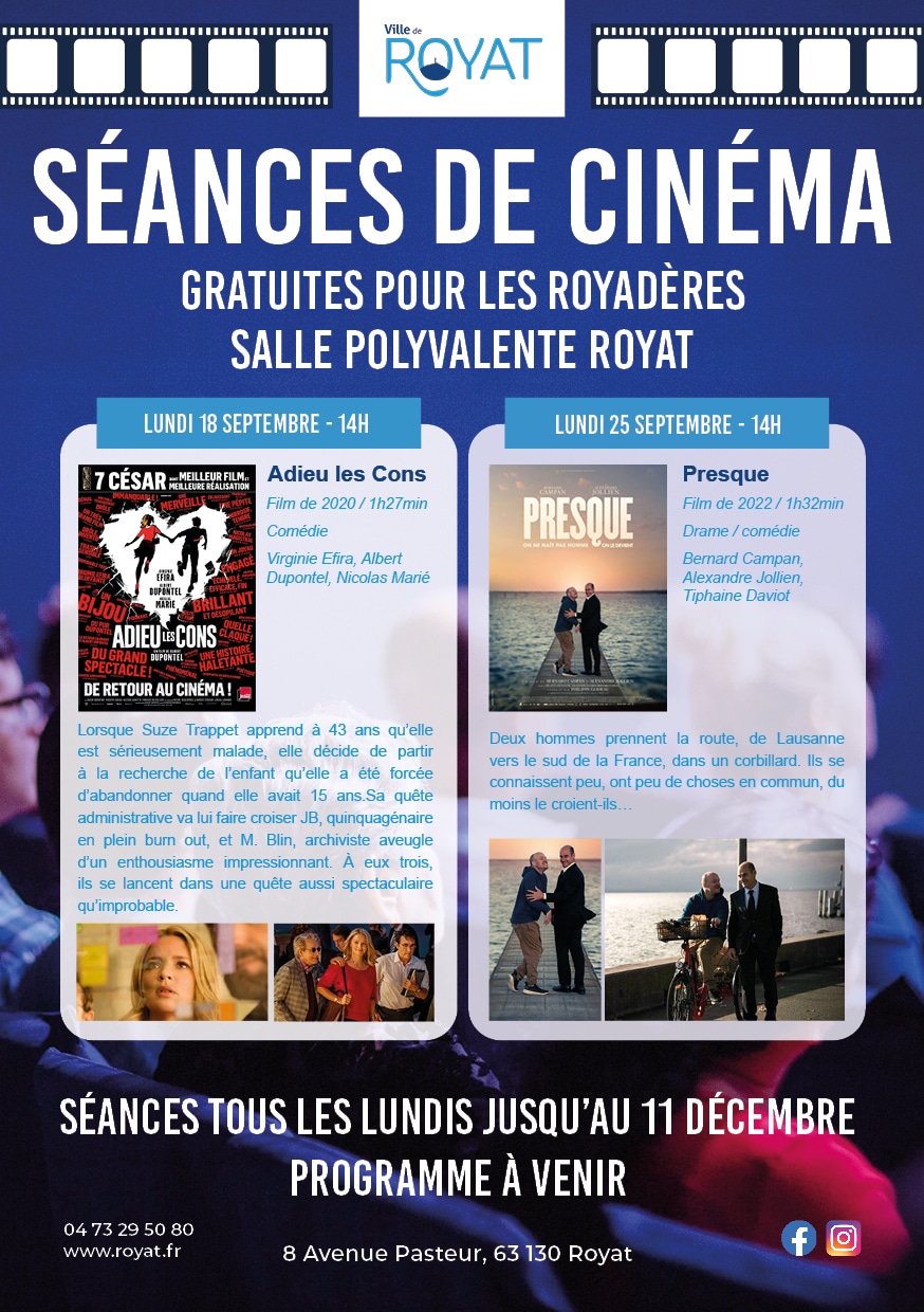 Cinéma gratuit pour les Royadères