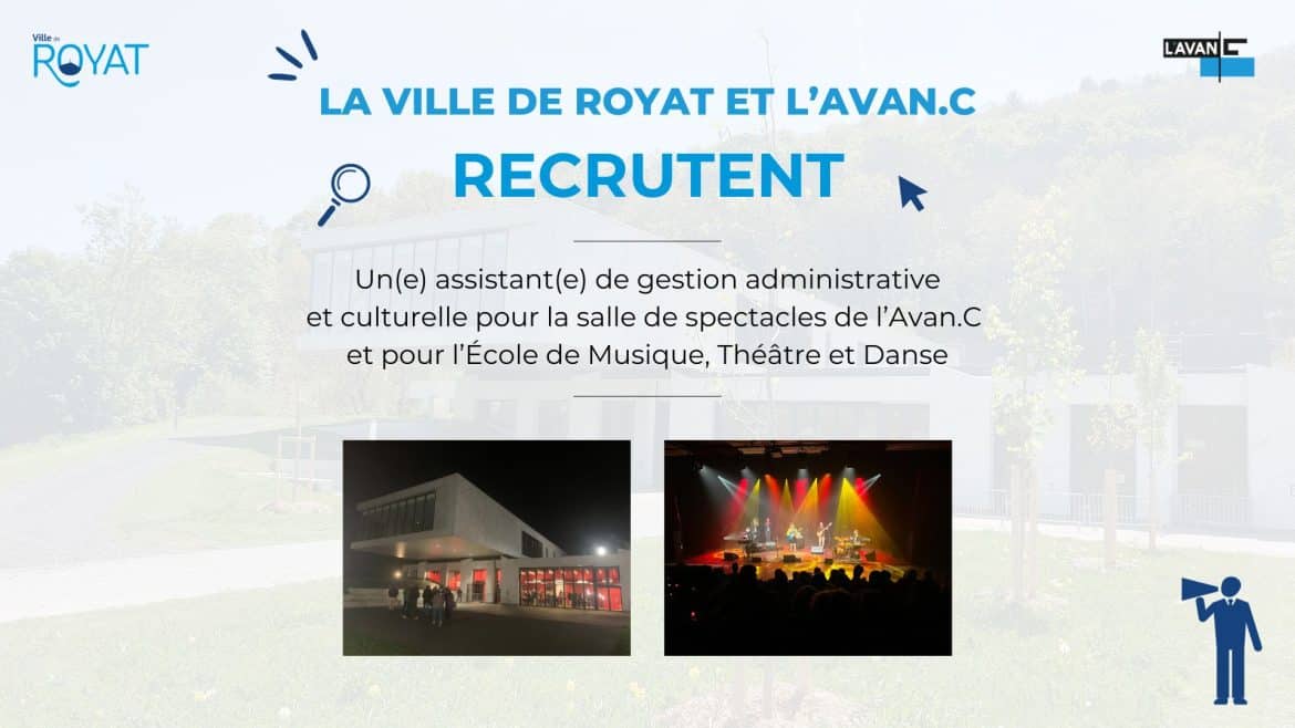 La Ville recrute un(e) assistant(e) de gestion administrative et culturelle