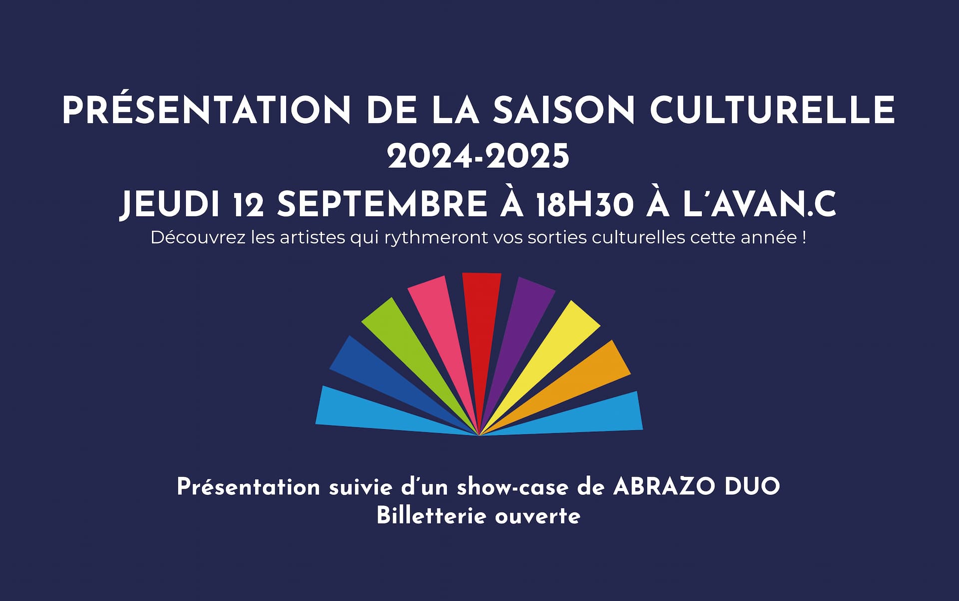 Présentation de la saison culturelle de l'AvanC de Royat