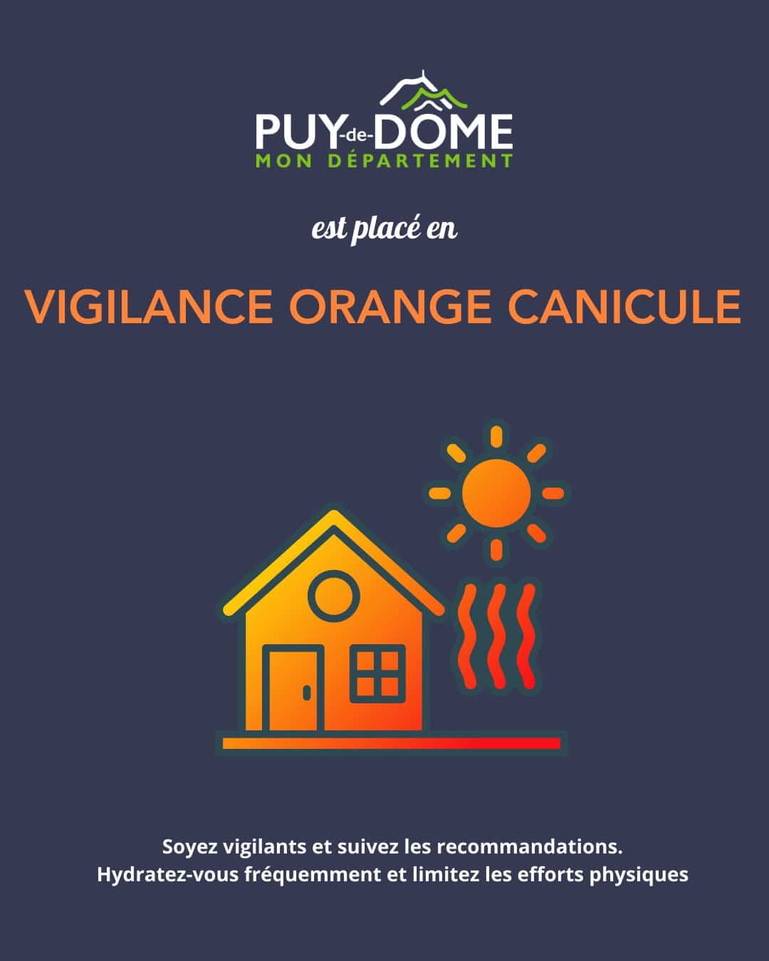 VIGILANCE ORANGE CANICULE
